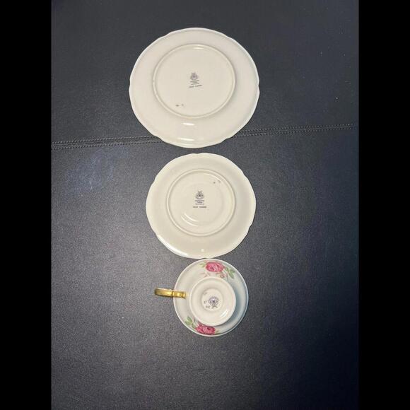 Castleton China Vintage 1950s Dolly Madison Cup Saucer Bread/Dessert Plate - Picture 4 of 10